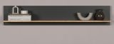 Wandboard Avila in grau und Evoke Eiche Wandregal 150 x 25 cm