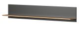 Wohnwand Avila in grau und Evoke Eiche Schrankwand 4-teilig 340 cm