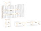 Wohnwand Laelia in Sand matt und Artisan Eiche 280 cm Schrankwand inklusive LED Beleuchtung, Push-to-Open