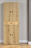 Badezimmer Hochschrank Feliz in Evoke Eiche und grau Badschrank 70 x 186 cm