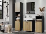 Waschbeckenunterschrank Feliz in Evoke Eiche und grau Badschrank 60 cm
