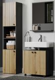 Badezimmer Spiegel Feliz in grau Badspiegel mit Ablage 60 cm