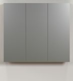Badezimmer Spiegelschrank Feliz in grau Badschrank 3-t�rig 90 cm