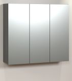 Badezimmer Spiegelschrank Feliz in grau Badschrank 3-t�rig 90 cm