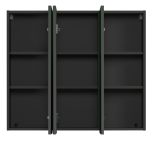 Badezimmer Spiegelschrank Feliz in grau Badschrank 3-t�rig 90 cm