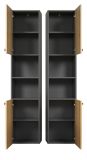 Badm�bel Set Feliz in Evoke Eiche und grau Badkombination 4-teilig 180 x 186 cm