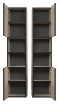 Badezimmer Hochschrank Feliz in Kaschmir grau Badschrank 40 x 186 cm