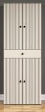 Badezimmer Hochschrank Feliz in Kashmere Grau Badschrank 70 x 186 cm