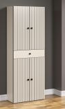 Badezimmer Hochschrank Feliz in Kashmere Grau Badschrank 70 x 186 cm
