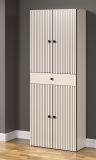 Badezimmer Hochschrank Feliz in Kashmere Grau Badschrank 70 x 186 cm