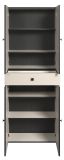 Badezimmer Hochschrank Feliz in Kashmere Grau Badschrank 70 x 186 cm