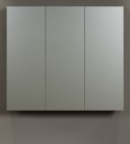 Badezimmer Spiegelschrank Feliz in Kaschmir Grau, Badschrank 3-t�rig 90 x 80 cm