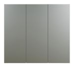 Badezimmer Spiegelschrank Feliz in Kaschmir Grau, Badschrank 3-t�rig 90 x 80 cm