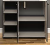 Badm�bel Set Feliz in Kaschmir / Grau mit Leistenoptik, 2-teilig 90 x 186 cm