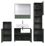 Badm�bel Set Feliz in gr�n Badkombination 4-teilig 180 x 186 cm