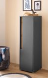 Badezimmer Midischrank Center in grau matt und Wotan Eiche Badm�bel Kommode 34 x 114 cm