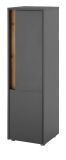 Badezimmer Midischrank Center in grau matt und Wotan Eiche Badm�bel Kommode 34 x 114 cm