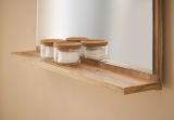 Badm�bel Set 3-teilig Center in grau matt und Wotan Eiche Badkombination 114 cm