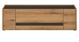 TV-Lowboard Center in Evoke Eiche und grau TV-Unterteil 140 cm