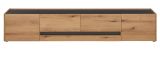 TV-Lowboard Center in Evoke Eiche und grau TV Unterteil 223 cm TV-Board XL