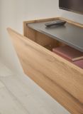TV-Lowboard Center in Evoke Eiche und grau TV-Unterteil h�ngend 150 cm H�ngeschrank
