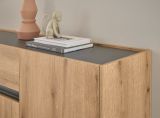 Sideboard Center in Evoke Eiche und grau Kommode 223 x 87 cm
