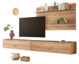 Wohnwand Center in Evoke Eiche und grau Wohnkombination Set 3-teilig 300 cm