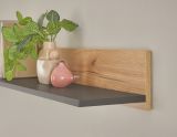 Wohnwand Center in Evoke Eiche und grau Set 5-teilig mit XXL TV-Board 340 cm