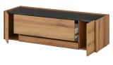 Wohnwand Center in Evoke Eiche und grau Wohnkombination Set 5-teilig 350 cm