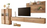 Wohnwand Center in Evoke Eiche und grau Wohnkombination Set 5-teilig mit XXL-TV-Schrank 440 cm