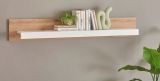 Wandboard Rivian in wei� matt und Evoke Eiche Wandregal 150 cm