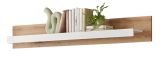 Wandboard Rivian in wei� matt und Evoke Eiche Wandregal 150 cm