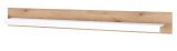 Wandboard Rivian in wei� matt und Evoke Eiche Wandregal 198 cm