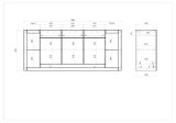 Sideboard Rivian in wei� matt und Evoke Eiche Kommode 198 x 83 cm