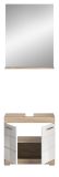 Badm�bel Set 2-teilig Mambo in wei� Hochglanz und Sonoma Eiche Badkombination 60 x 191 cm