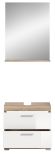 Badm�bel Set 2-teilig Mambo in wei� Hochglanz und Sonoma Eiche Badkombination 60 x 191 cm