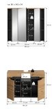 Badm�bel Set 2-teilig Cooper in Artisan Eiche und grau Badkombination 80 x 193 cm, Soft-Close