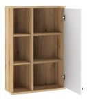 Badezimmer H�ngeschrank Torsby in wei� und Evoke Eiche Badschrank h�ngend 51 x 75 cm