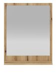 Badezimmer Spiegel Torsby in Evoke Eiche Badspiegel mit Ablage 60 x 75 cm