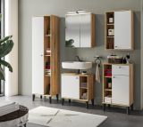Badezimmer Spiegelschrank Torsby in Evoke Eiche Badschrank 2-t�rig 60 x 70 cm