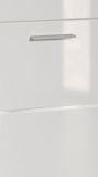 Waschbeckenunterschrank Shawn in wei� Hochglanz Badezimmer Unterschrank mit Schubladen 60 cm