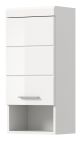 Badezimmer H�ngeschrank Shawn in wei� Hochglanz Badschrank h�ngend 37 x 79 cm