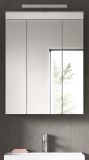 Badezimmer Spiegelschrank Shawn in wei� Hochglanz Badschrank 3-t�rig 60 x 79 cm