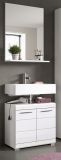 Badm�bel Set 2-teilig Shawn in wei� Hochglanz Badkombination 60 x 191 cm