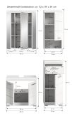 Badm�bel Set 4-teilig Shawn in wei� Hochglanz Badkombination 112 x 191 cm