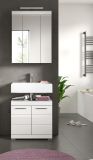 Badm�bel Set 2-teilig Shawn in wei� Hochglanz Badkombination 60 x 191 cm