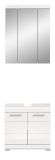 Badm�bel Set 2-teilig Shawn in wei� Hochglanz Badkombination 60 x 191 cm