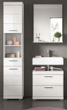 Badm�bel Set 3-teilig Shawn in wei� Hochglanz Badkombination 112 x 191 cm
