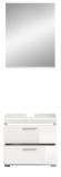 Badm�bel Set 2-teilig Shawn in wei� Hochglanz Badkombination 60 x 191 cm
