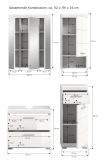 Badm�bel Set 4-teilig Shawn in wei� Hochglanz Badkombination 112 x 191 cm